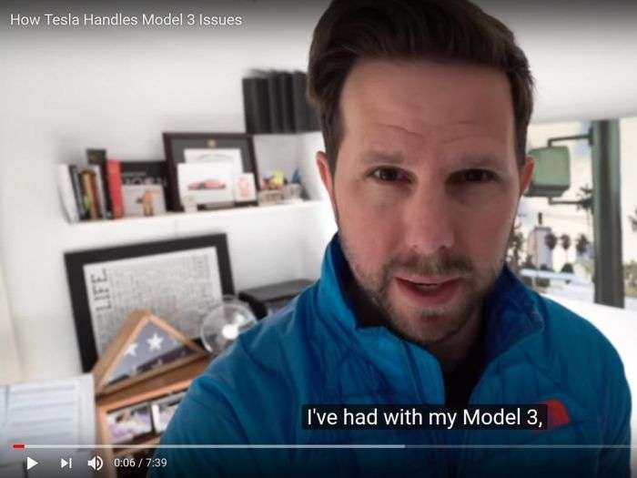 Youtuber Ben Sullins on how tesla handles model 3 issues