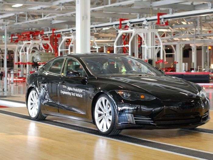 Tesla Model 3 Production inside factory