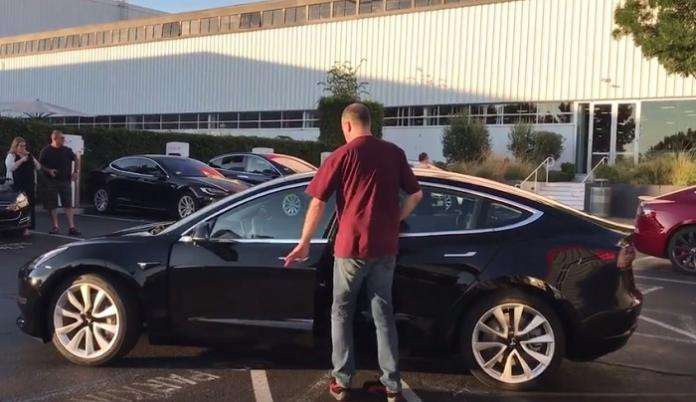 First Production Tesla Model 3 SN1 Video