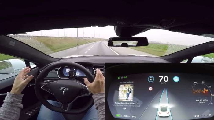 Tesla Model S Autopilot Driving