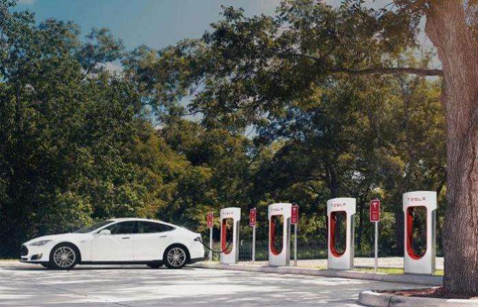 Tesla Model S charging