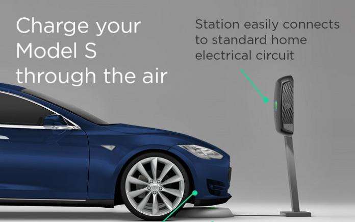 Tesla Model S Wireless Charging