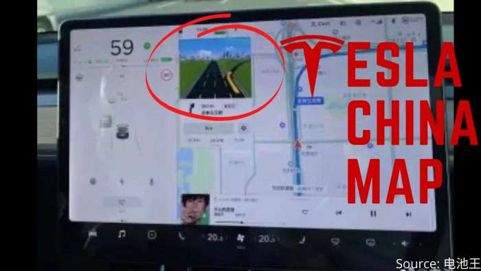 A Look at a leaked Photo of the new Tesla map in China