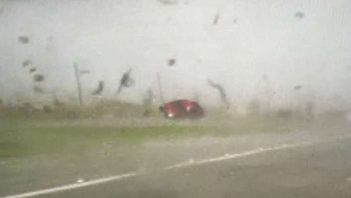 Chevy truck and driver survive Texas tornado 