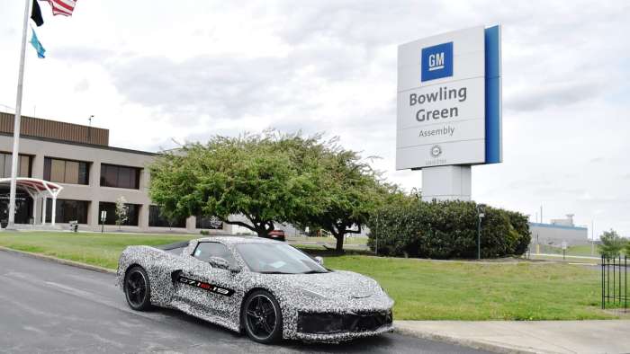 Mid-Engine Corvette Outside of the Bowling Green Plant