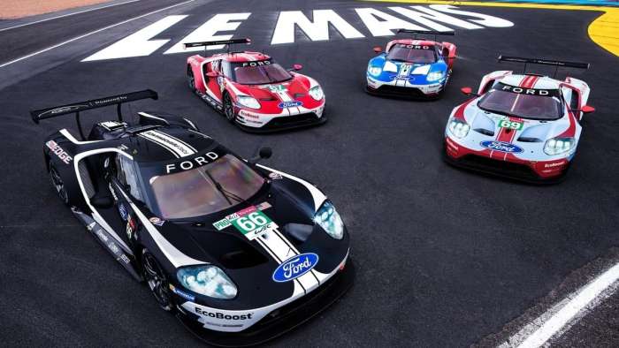 Ford GTs in Le Mans
