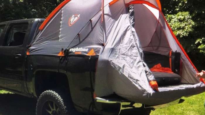 Full Size Truck Bed Tent on a 2019 Chevy Silverado