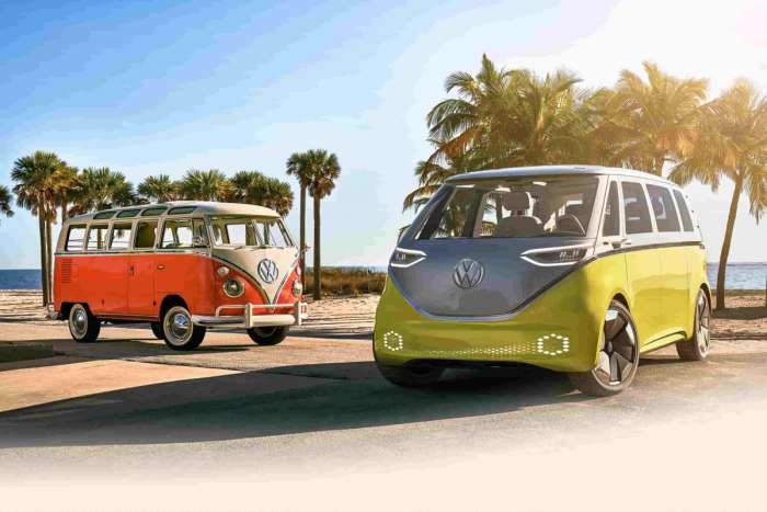 New and Old VW Buses