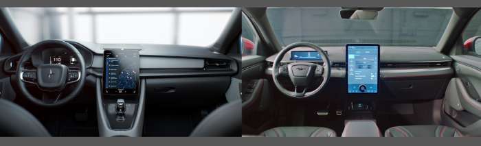 With a large central screen and clear display, they both offer a good option for infotainment