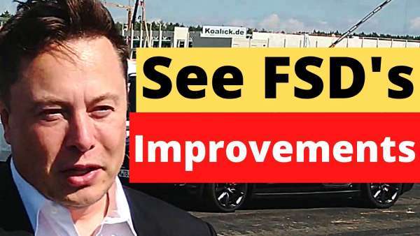 Tesla owner shows full self driving improvements