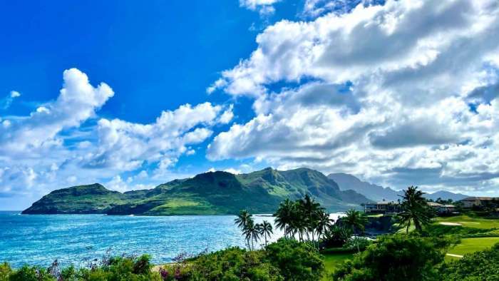 Kauai island tropical scene