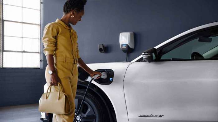 2021 Ford Mustang Mach-E charging at home