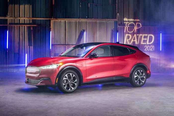 2021 Ford Mustang Mach-E Edmunds award winner