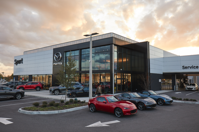 Mazda dealership image courtesy of Mazda media services