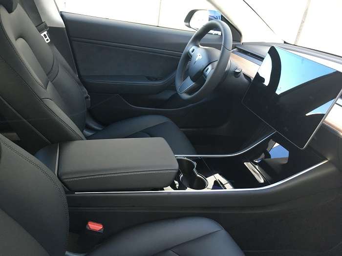 Tesla Model 3 interior back