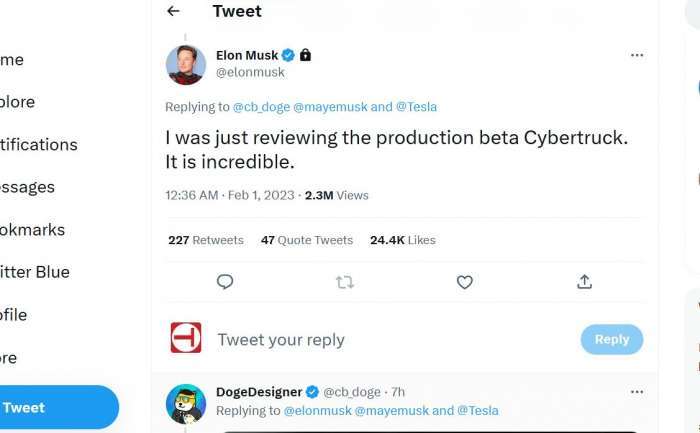 Tesla Cybertruck beta production update by Elon Musk