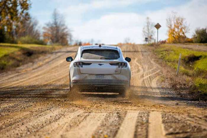 Mustang Mach-E gravel tested