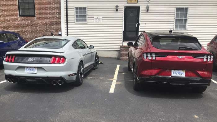 Mustang mach 1 vs mach e