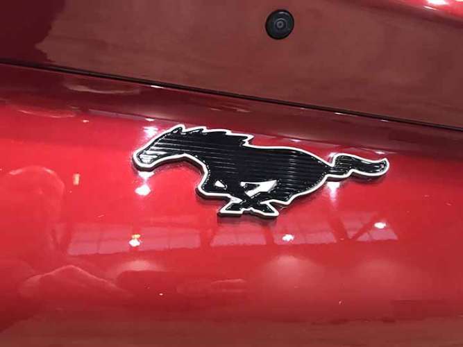 Ford Mustang logo on Mach-E