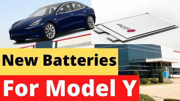 LG Chem NCMA Batteries for Tesla Model Y