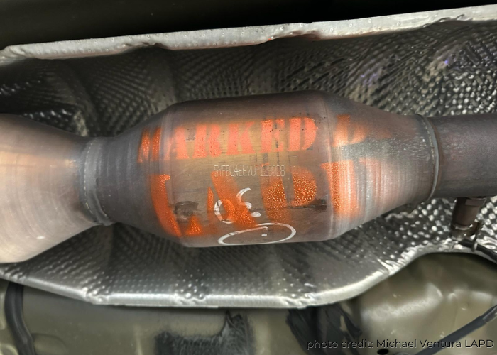  Toyota Prius Catalytic converter marked with high temp paint