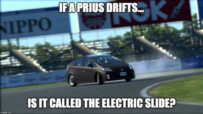 toyota prius drifting called the electric slide