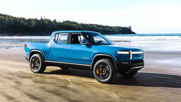Rivian Truck blue color