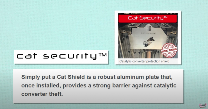 Donut Media supports the use of Cat Security the original cat shield