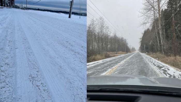 snowy winter roads