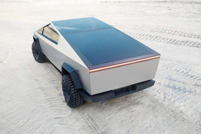 Cybertruck, courtesy of Tesla Inc.