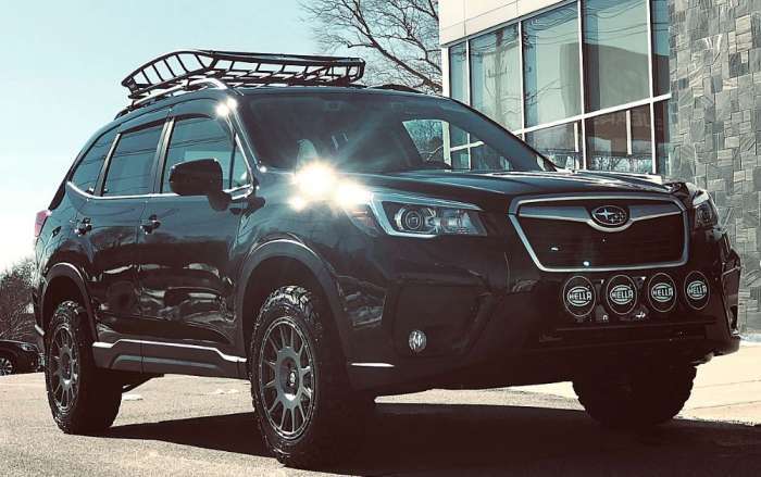 Subaru Forester with lift kit