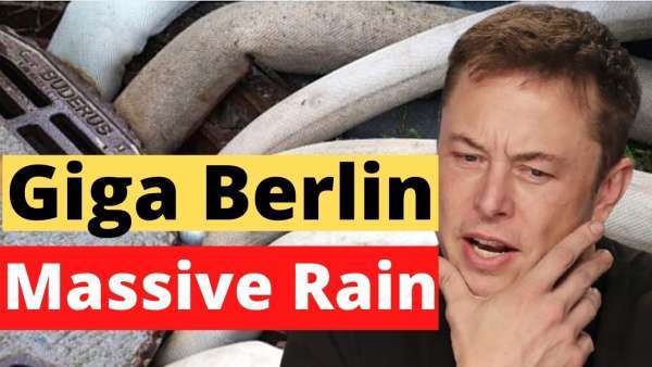 Relief Arrives To Tesla Giga Berlin Due To Prolonged Rain To Pump Water