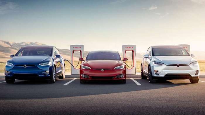 Tesla Cars Supercharging