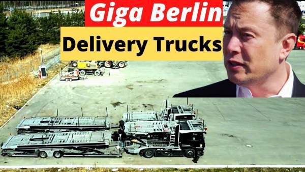 Tesla Giga Berlin Brought 2 Trucks To Move Model Ys