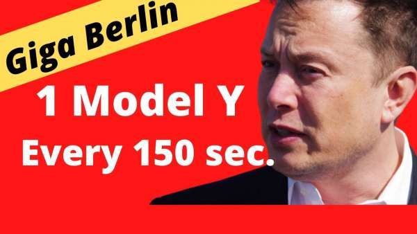 Tesla Giga Berlin Produces 1 Model Y Every 150 Seconds