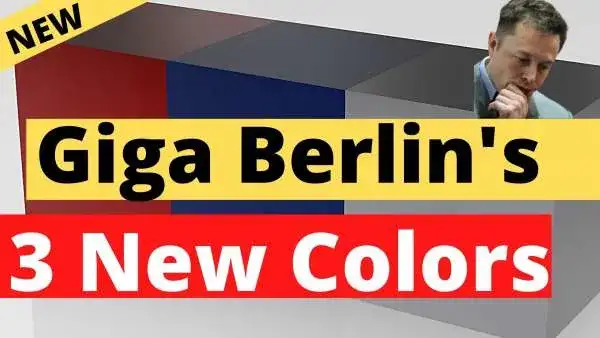 Tesla Reveals Giga Berlin's 3 New Paint Colors in an App