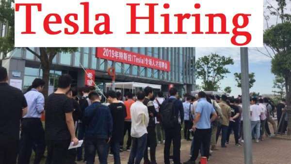 Tesla hiring in Shanghai job fair