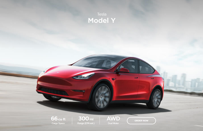 Tesla Model Y image courtesy of Tesla Media support