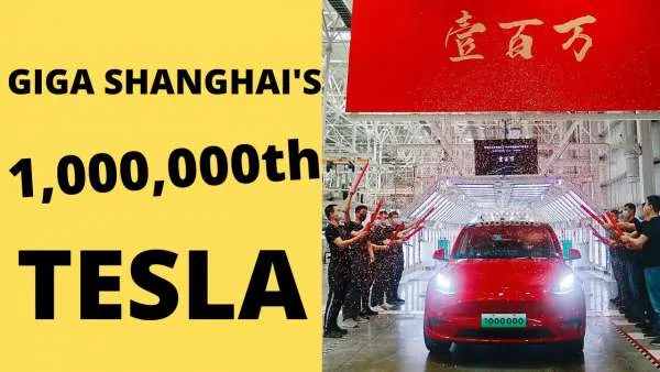 Tesla Posts The Image of Giga Shanghai's 1,000,000th EV on its Instagram