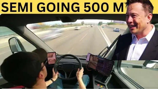 The Famous Tesla Semi Driving 500 Miles, Fully Loaded, on a Single Charge