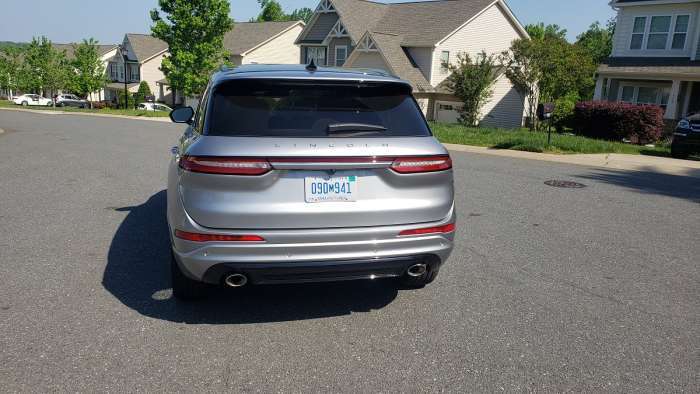 The New Lincoln Corsair PHEV rear view