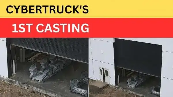 Tesla Cybertruck Front Castings Spotted at Giga Texas