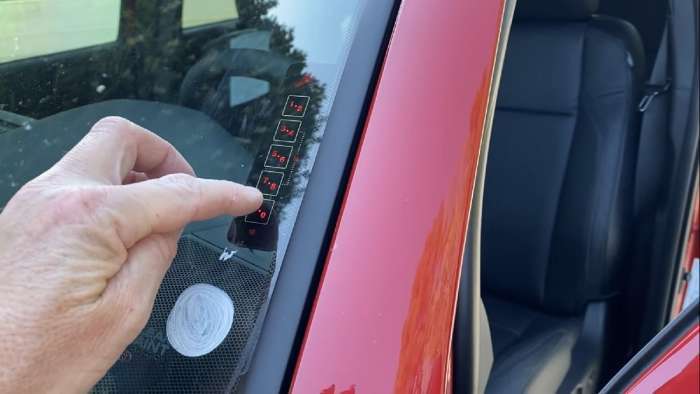 2021 Toyota Tacoma touch keypad entry system