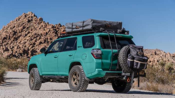 Toyota 4Runner TRD Pro Teal profile view