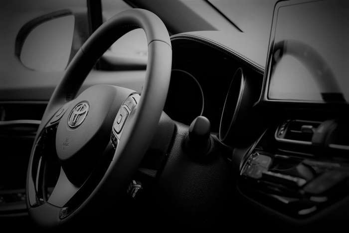 Toyota Interior black and white