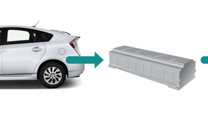 Toyota Prius battery remove from car
