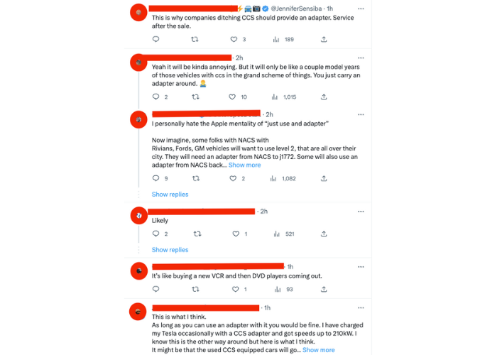  Twitter debate of NACS