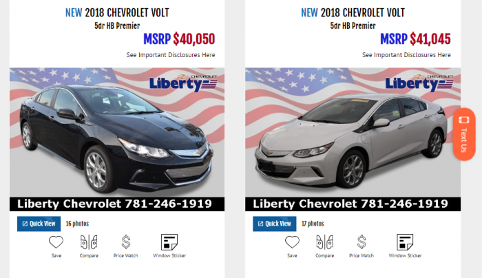 Chevy Volt Deals