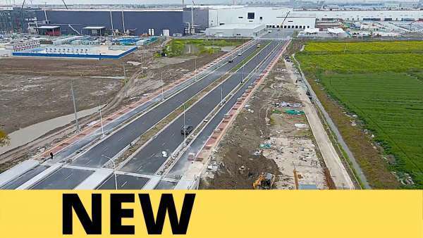 Tesla Road in Giga Shanghai