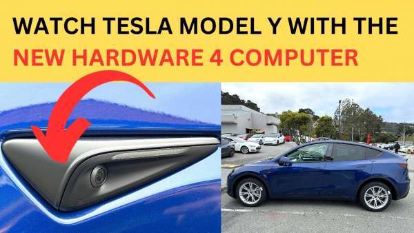 Watch Tesla Fremont's New Model Y Vehicles With The Hardware 4 Computer